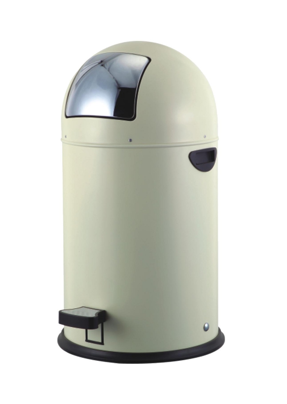 RETRO BULLET BIN STAINLESS STEEL DUST RUBBISH KITCHEN WASTE BIN RED